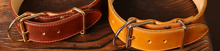 首輪を見るボタン画像｜PINE SIDE LEATHER｜大型犬向け本革犬具・ハンドメイド革小物.